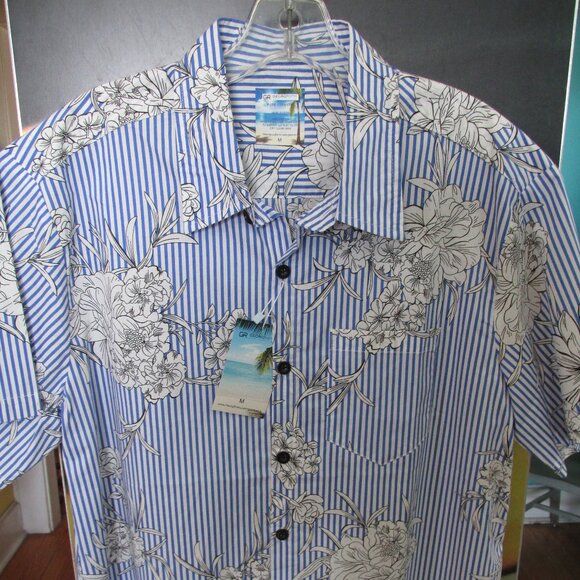 NWT- Georg Roth Cotton S/S Print Shirt - Picture 1 of 5